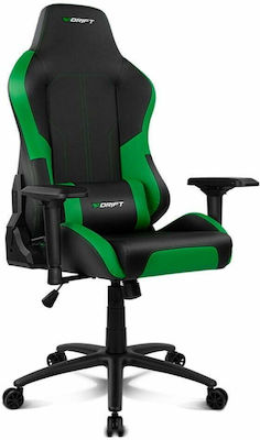 Drift DR250 Καρέκλα Gaming Δερματίνης με Ρυθμιζόμενα Μπράτσα Μαύρη