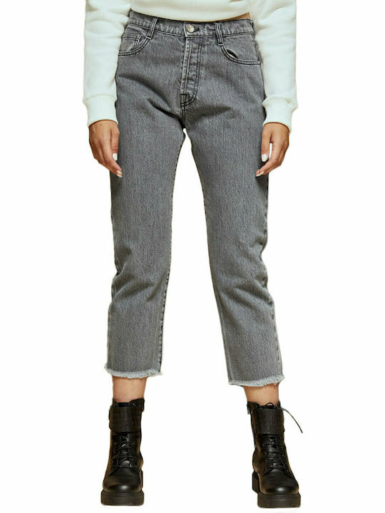 Edward Jeans Briley-G High Waist Women's Jean Trousers Gray