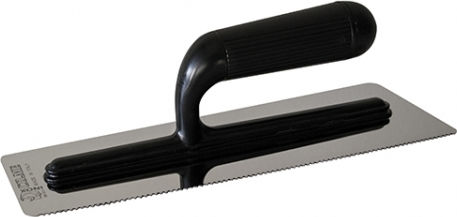 Come Smoothing Trowler Inox Serrated 280x120mm with Plastic Handle Stucco Veneziano 04-7605