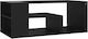 Rectangular Coffee Table Wooden Black L100xW50xH40cm.