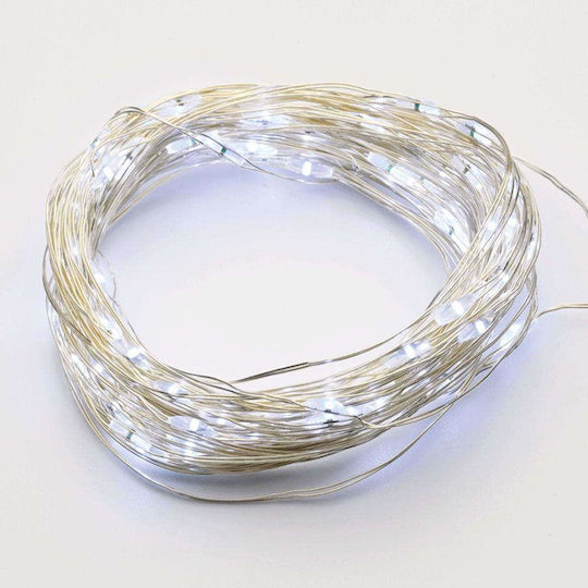 200 Lights LED 20m. Cold White in String 1pcs