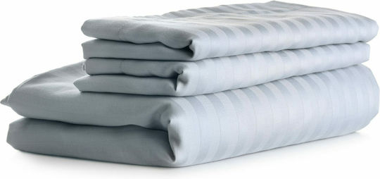 Cozy Cotton Παπλωματοθήκη Ξενοδοχείου Polycotton Ριγέ 220TC 250x260εκ.