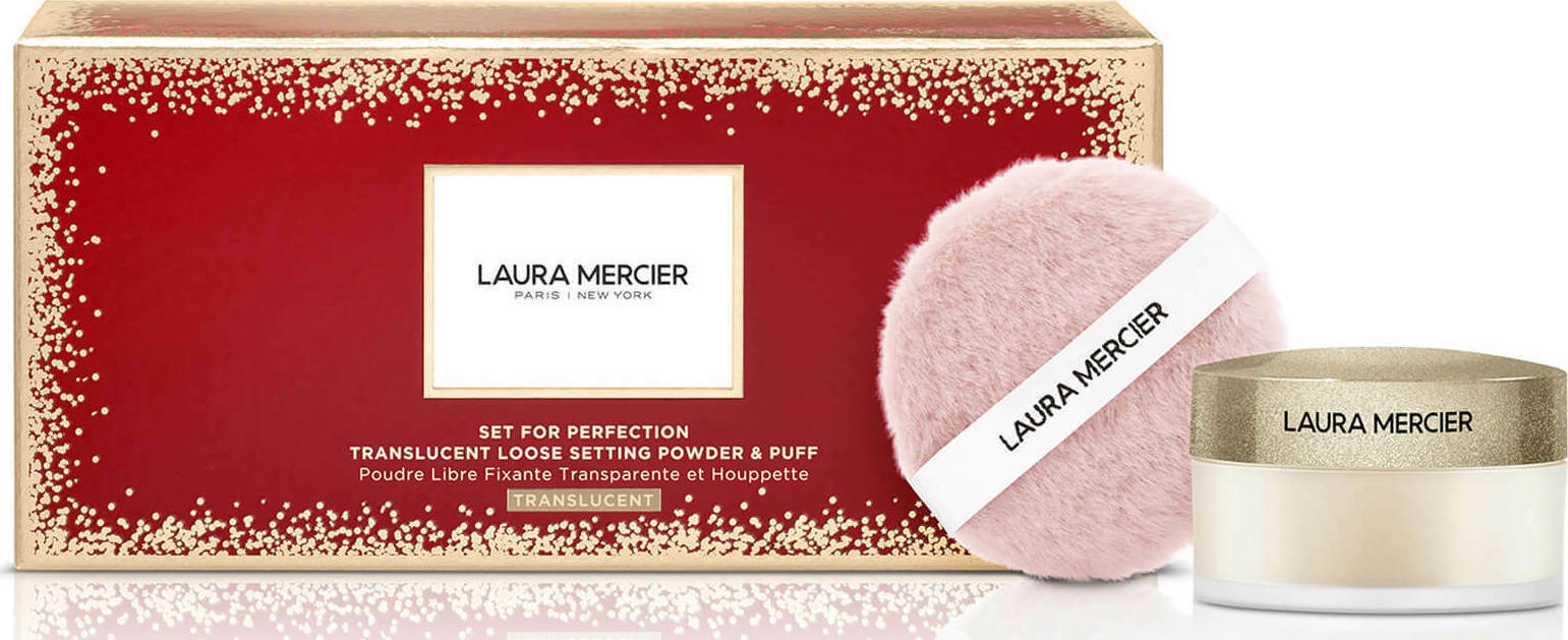 Laura Mercier Translucent Loose Setting Powder and Puff Set Translucent