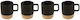 Atmosphera Set Căni Espresso Bambus Negre 4buc