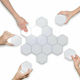 Decorative Lamp Hexagon White 6pcs