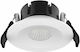 Elvhx Round Metallic Recessed Spot with Integrated LED and Warm White Light White 1pcs