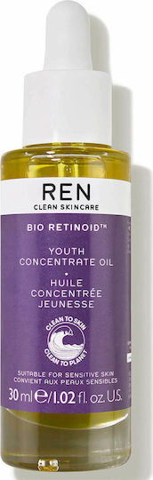 Ren Clean Skincare Bio Retinoid Moisturizing and Anti-aging Oil Serum for Face Revitalization 30ml