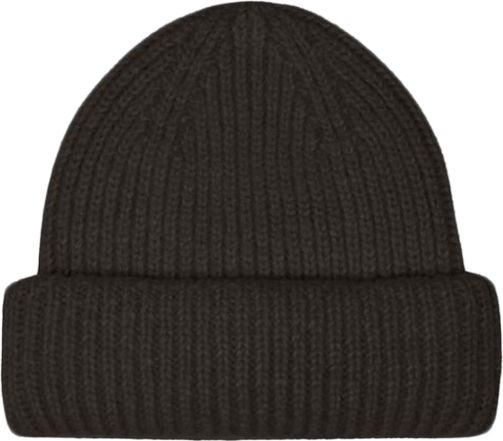 Beanie Γυναικείος Σκούφος με Rib Πλέξη σε Μαύρο χρώμα