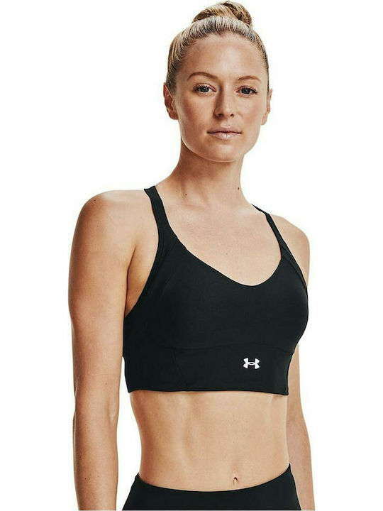 Under Armour Infinity Γυναικείο Αθλητικό Μπουστάκι Μαύρο με Επένδυση