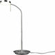 Trio Lighting Monza LED Φωτιστικό Γραφείου με Εύκαμπτο Βραχίονα σε Ασημί Χρώμα