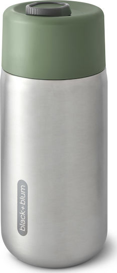 Black+Blum Glass Thermos Stainless Steel 340ml Silver