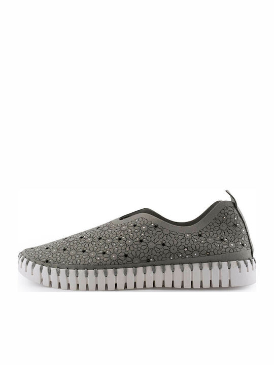 Γυναικεία Slip-On Γκρι