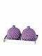 JK Home Decoration Christmas Purple Candle 8cm 2pcs