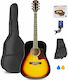 MAX Acoustic Guitar Max Solojam Western Sunburst