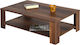 Rechteckig Couchtisch Motown Holz Braun L110xB65xH35cm