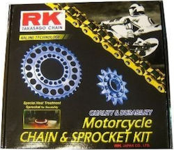 RK Chain & Sprocket Kit (15-36-428H) for Yamaha Crypton R 115 104L