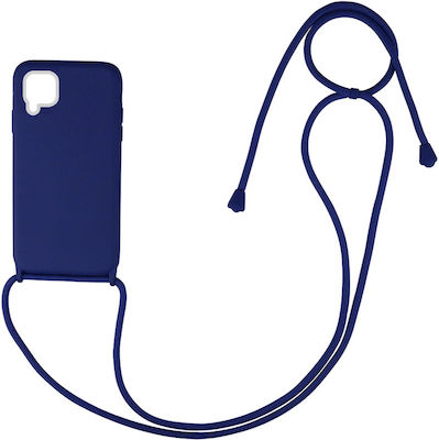 Sonique Carryhang Coperta din spate Silicon 0.5mm cu Brățară Albastru închis (Huawei P40 Lite)