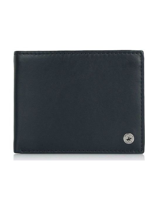 Beverly Hills Polo Club Men's Leather Wallet Blue