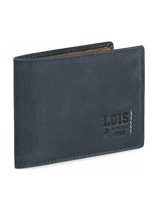 Lois Δερμάτινο Ανδρικό Πορτοφόλι με RFID Μπλε