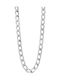 Visetti Damen Kette Nacken aus Stahl Breit Dicke 8.8mm und Länge 40cm
