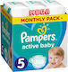 Pampers Tape Diapers Active Baby Active Baby No. 5 for 11-16 kgkg 260pcs