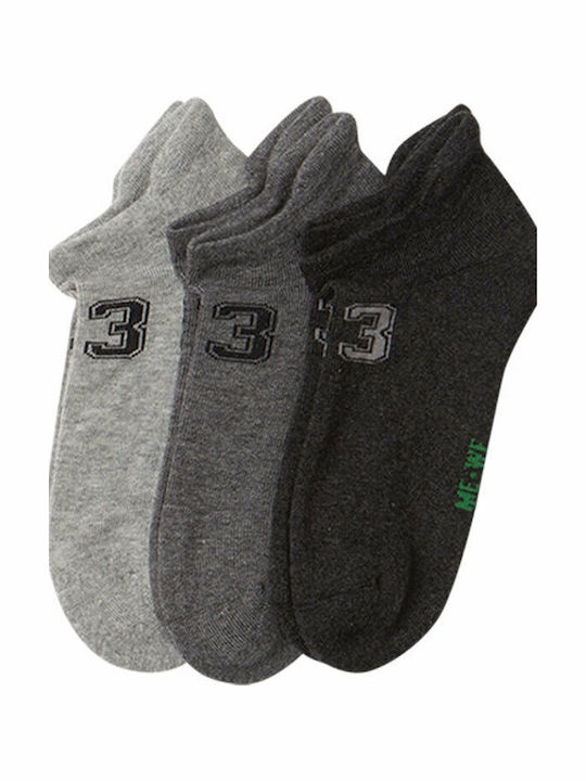 ME-WE Damen Gemusterte Socken Gray 3Pack