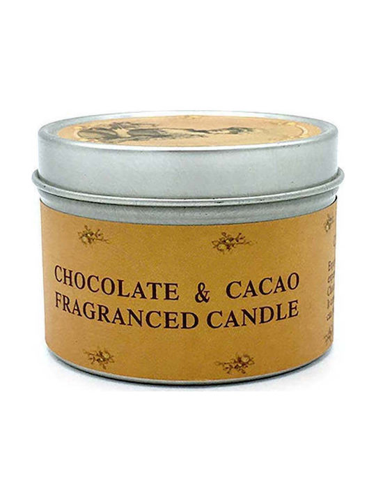 Scented Candle Jar with Scent Chocolate & Cacao Orange 1pcs