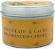 Scented Candle Jar with Scent Chocolate & Cacao Orange 1pcs