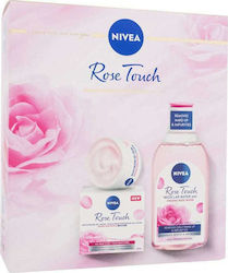 Nivea Rose Touch Set Îngrijire pentru Hidratare & Curățare facială cu Gel de curatare pentru fata & Crema de fata