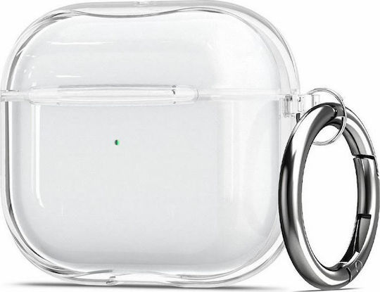 Spigen Ultra Hybrid Θήκη Σιλικόνης με Γάντζο Crystal Clear για Apple AirPods 3