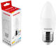 Toshiba N STD LED Bulb 4.7W for Socket E27 and Shape C37 Natural White 470lm