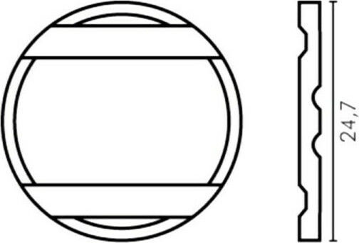 Nir Italia 4 Grooves 4 Grooves Κερματοδέκτης για Ποδοσφαιράκι Μάρκα Κερματοδέκτη 1τμχ