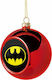 Batman, Christmas Tree Ball Red 8cm