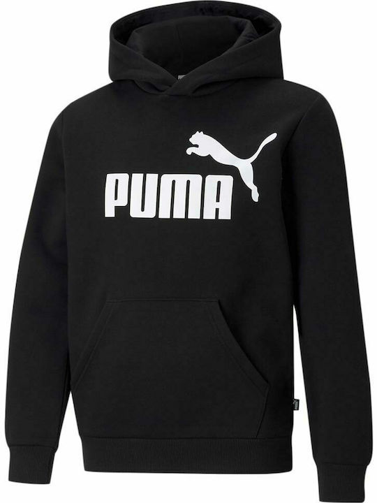PUMA Παιδικό Φούτερ με Κουκούλα και Τσέπες Μαύρ...