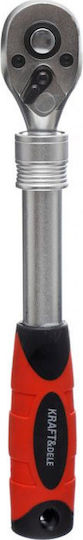 Kraft & Dele Teleskopisch Ratschen 72 Zähne mit Vierkant 1/4"