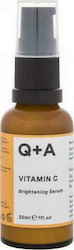 Q+A Natural Skincare Vitamin C Brightening Face Serum 30ml