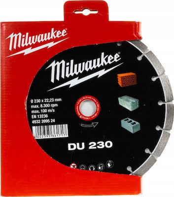 Milwaukee Διαμαντόδισκος DU 230 Slicer/Coarse Grater Disc Construction Materials 230mm 1pcs