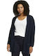 My True Me Long Women's Knitted Cardigan Sky Captain Blue