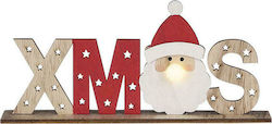 Atmosphera Christmas Illuminated Sign Figure Multicolour with Music 28x28x11cm