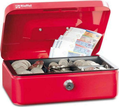 Rieffel Cash Box with Lock Red VT-GK 1 VT-GK 1 ROT