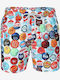 Beercap Men's Swimwear Shorts Multicolour with Patterns