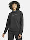 Nike Γυναικείο Φούτερ με Κουκούλα Μαύρο