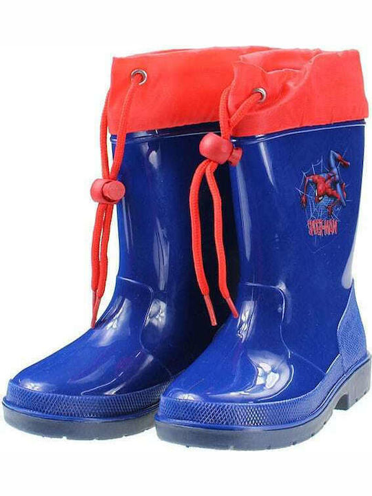 Disney Kids Wellies Spiderman Blue