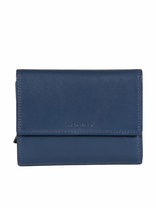Armonto Small Leather Women's Wallet Classic Blue