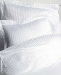 Hotel Duvet Cover King Cotton Sateen Striped 25...