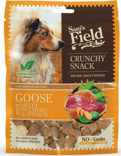 Sam's Field Crunchy Goose with Sweet Potatoes & Spinach Λιχουδιές Σκύλου με Σπανάκι 200gr
