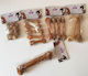 Pet Camelot Knochen Knoten für Hunde Natürlich 11.43cm 30gr 5Stück