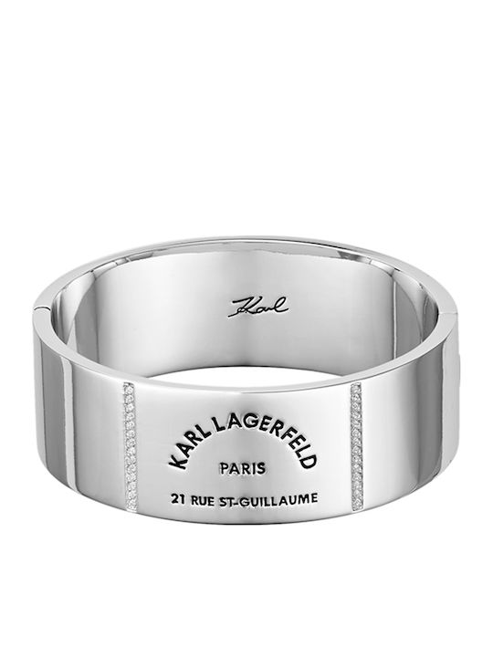Karl Lagerfeld Armband Handschellen Rue St-Guillaume Large mit Design mit Steinen