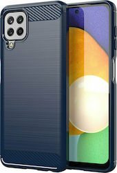 Hurtel Carbon Back Cover Silicone Blue (Galaxy ...