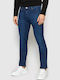 Larston Ανδρικό Παντελόνι Τζιν με Slim Tapered Εφαρμογή Navy Μπλε